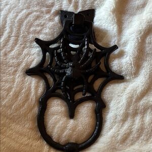 Black Spider Web Door Knocker